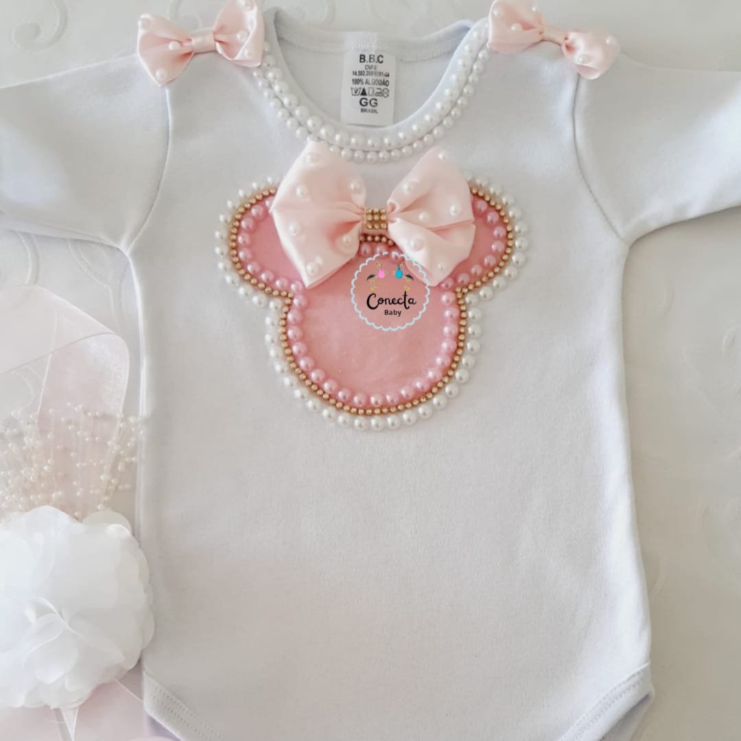 Body de Bebê Personalizados Minie